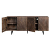 Crestview Oery Sideboard Credenza | 4 Brown Geometric Doors | 69’’ CCL-CVFNR4402