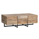 Crestview Bryn Coffee Table | 52’’ Brown Mango Wood | Black Metal CCL-CVFNR4406