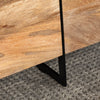 Crestview Bryn Coffee Table | 52’’ Brown Mango Wood | Black Metal CCL-CVFNR4406