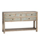 Crestview Gren Sofa Console Table | 58’’ | 5 Drawers | Brown Blue Wood CCL-CVFNR4408
