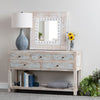 Crestview Gren Sofa Console Table | 58’’ | 5 Drawers | Brown Blue Wood CCL-CVFNR4408