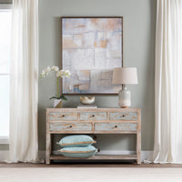 Aqua Blue, Washed Brown