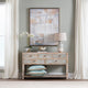 Crestview Gren Sofa Console Table | 58" | 5 Drawers | Brown Blue Wood