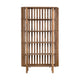 Crestview Sez Etagere Bookcase w 5 Fixed Shelves | Brown Mango Wood CCL-CVFNR4506