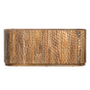 Crestview Gery Media Credenza Sideboard | 4 Scalloped Doors | 76’’ Brown CCL-CVFNR4516
