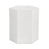 Crestview Kesy Side End Table | 22’’ Hexagonal Top | White Mango Wood CCL-CVFNR4518