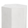 Crestview Kesy Side End Table | 22’’ Hexagonal Top | White Mango Wood CCL-CVFNR4518