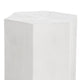 Crestview Kesy Side End Table | 22’’ Hexagonal Top | White Mango Wood CCL-CVFNR4518