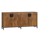 Crestview Teny Media Credenza | 76’’ | 4 Drawers w Doors | Brown Wood CCL-CVFNR4519