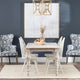 Crestview Hary Classic Dining Table | 84" Top | Turned Legs | Whitewash