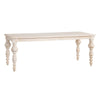 Crestview Hary Classic Dining Table | 84’’ Top | Turned Legs | Whitewash CCL-CVFNR4536