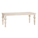 Crestview Hary Classic Dining Table | 84’’ Top | Turned Legs | Whitewash CCL-CVFNR4536