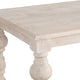 Crestview Hary Classic Dining Table | 84’’ Top | Turned Legs | Whitewash CCL-CVFNR4536
