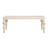 Crestview Hary Classic Dining Table | 84’’ Top | Turned Legs | Whitewash CCL-CVFNR4536