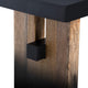 Mace Accent Bench | 65’’ Seat | Iron Stretcher | Black Brown Solid Wood CCL-CVFNR4585