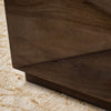 Crestview Cus Coffee Table | 38" Square | Brown Gray Angular Panels
