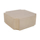 Crestview Capi Coffee Table | Concave Edges | 42" Square | Cream Wood