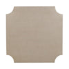 Crestview Capi Coffee Table | Concave Edges | 42" Square | Cream Wood