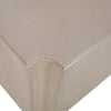 Crestview Capi Side End Table | Concave Edges | 22" Square | Cream Wood