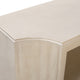 Crestview Capi Sofa Console Table w Shelf | Concave | 60" Cream Wood