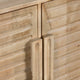 Crestview Esha Media Credenza Sideboard | 4 Doors | 86" Natural Brown