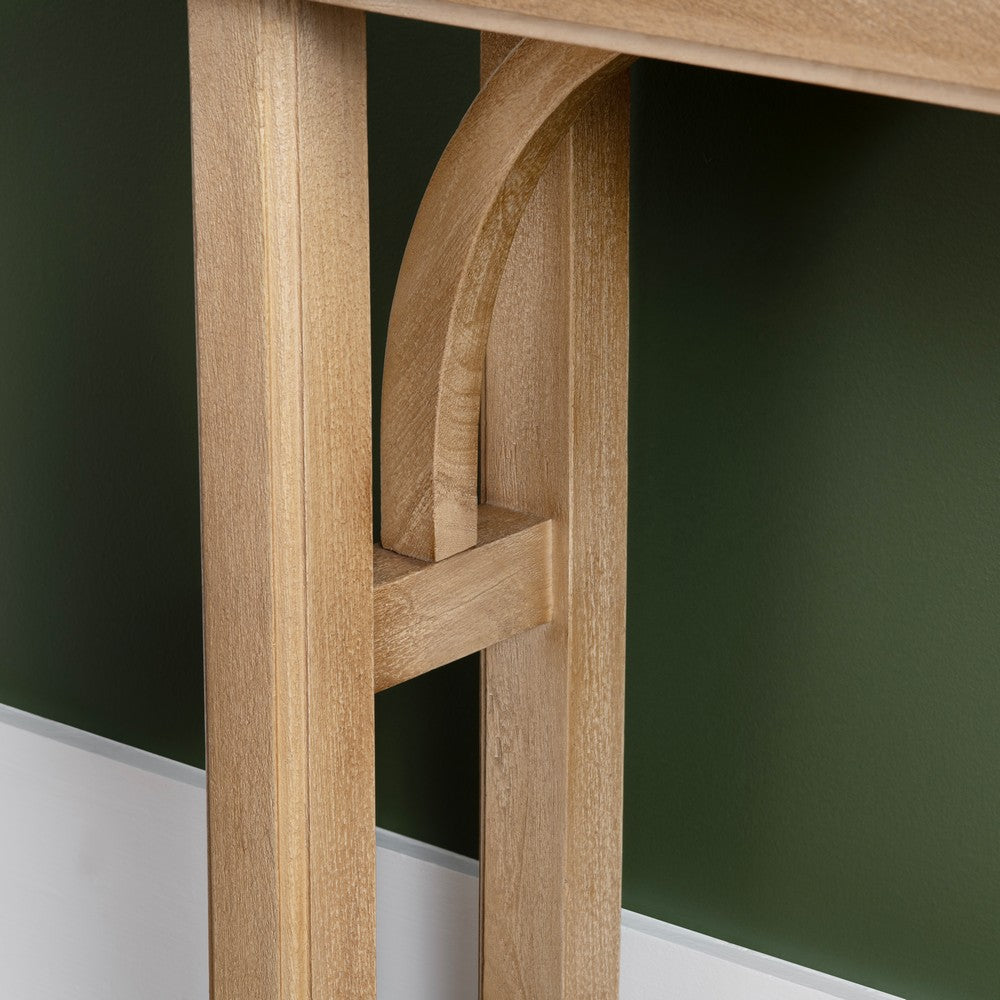 Crestview Redo Sofa Console Table | 40" Rectangular | Natural Brown