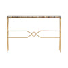 Sofa Console Table Rectangular Blue Agate Stone Top Gold Iron X Legs 46’’ CCL-CVFNR5076