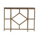 Beny Sofa Console Table | 42’’ Plank Top | Gold Iron Lattice Base CCL-CVFNR672