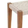 Beny Accent Bench | 46’’ Handwoven White Jute | Natural Brown Wood CCL-CVFNR695