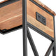 Duni Accent Table | 18’’ Rectangular Acacia Top | Black Steel Base CCL-CVFNR731