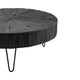 Dumy Coffee Table | 42’’ Round Sunburst Pattern Top | Black Legs CCL-CVFNR770