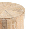 Beny Side End Table | 20’’ Starburst Pattern Top | Tan Brown Body CCL-CVFNR821