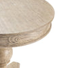 Haz Accent Table | 30’’ Round Top | French Carved Platform Base | Taupe Gray CCL-CVFVR8011