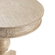 Haz Accent Table | 30’’ Round Top | French Carved Platform Base | Taupe Gray CCL-CVFVR8011