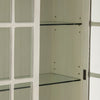 Crestview Covy Curio Cabinet | 2 Glass Doors w 2 Bottom Drawers | White