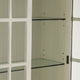 Crestview Covy Curio Cabinet | 2 Glass Doors w 2 Bottom Drawers | White