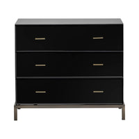 Black, Antique Brass