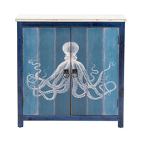 Blue, White, Antique Brass