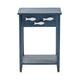 Crestview Nety Side End Table | Drawer w Fish Accent Knobs | Blue, White