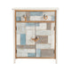 Crestview Syri Accent Cabinet | 30" 2 Patchwork Doors | 1 Drawer | White