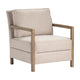 Crestview Maxx Accent Chair | Beige Polyester Cushions | Light Brown Wood CCL-CVFZR5100