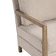 Crestview Maxx Accent Chair | Beige Polyester Cushions | Light Brown Wood