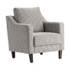 Crestview Ford Accent Chair | Sloped Arms | Foam Fill Gray Polyester CCL-CVFZR5115