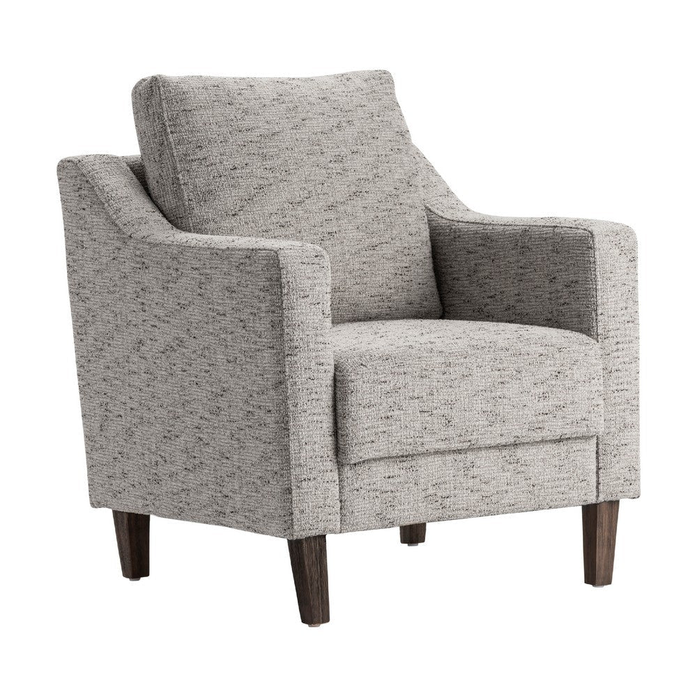 Crestview Ford Accent Chair | Sloped Arms | Foam Fill Gray Polyester CCL-CVFZR5115