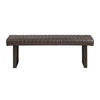 Remy Entryway Bench | Channel Tufted Faux Leather | Brown | 52’’ CCL-CVFZR5126