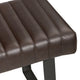 Remy Entryway Bench | Channel Tufted Faux Leather | Brown | 52’’ CCL-CVFZR5126