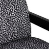 Crestview Rene Swivel Accent Chair | Black & Gray Animal Print Polyester
