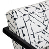 Crestview Rose Accent Chair | Abstract Black Brushstroke on White Polyester CCL-CVFZR6149