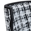 Crestview Kris Accent Chair | Wingback | Black & White Plaid Polyester