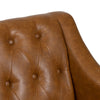 Crestview Fex Accent Armchair | Classic Tufted Faux Leather Back | Brown CCL-CVFZR6166
